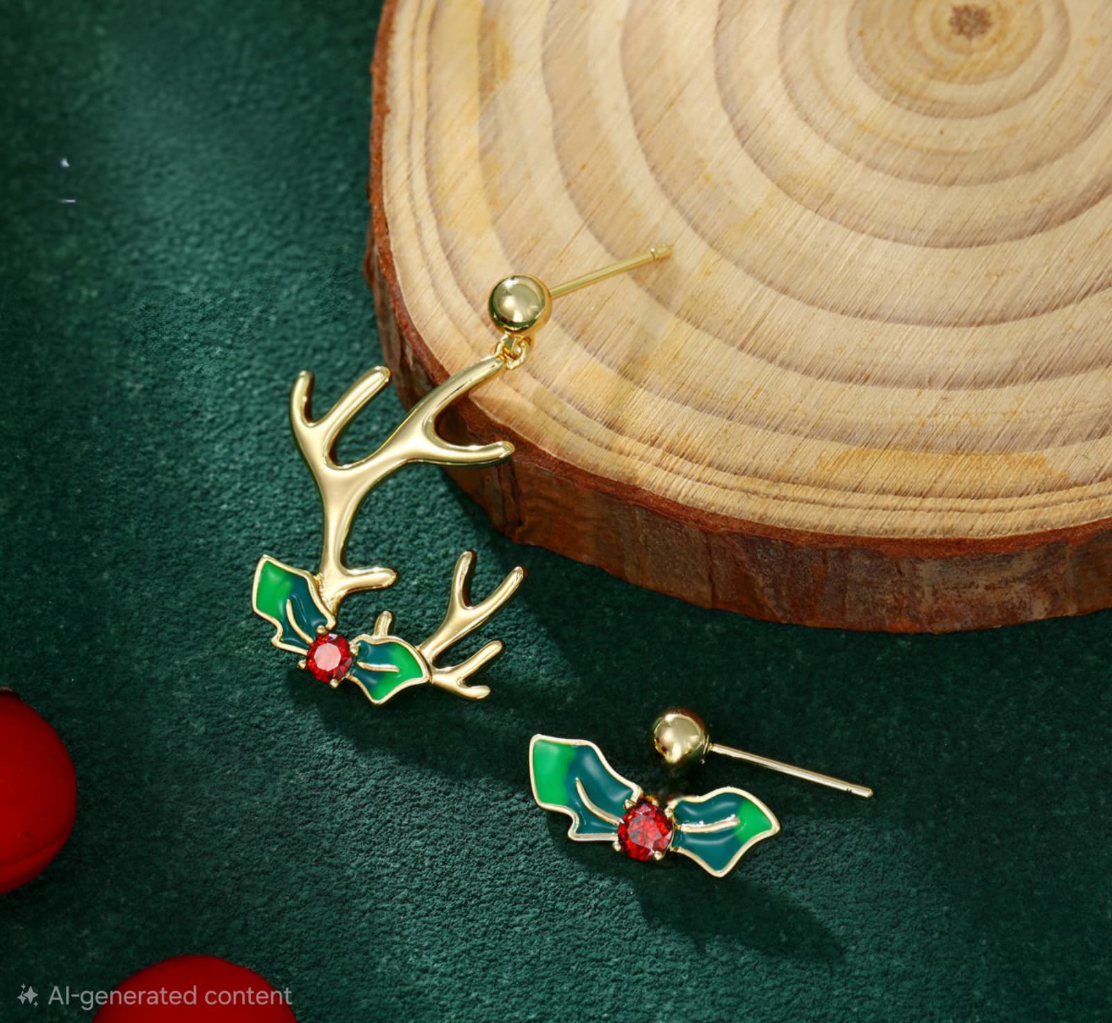 Reindeer Christmas Earrings